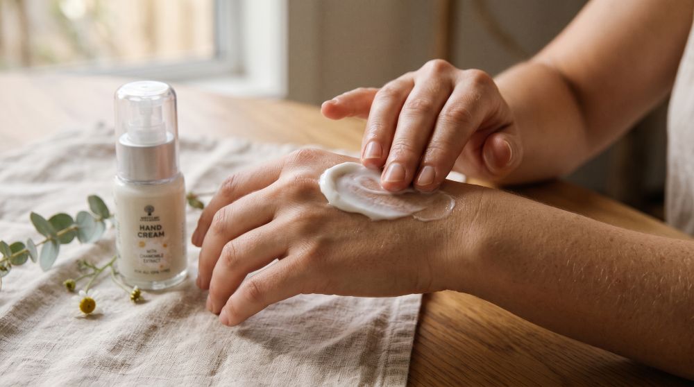 Hand Cream with Chamomile Extract texture