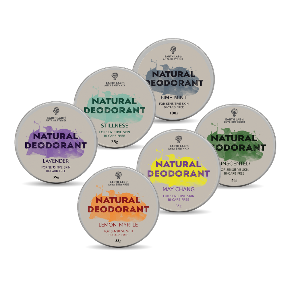Mini Deoderants Natural Deodorants Mini Set – Bicarb Free – Earth Lab by Anya